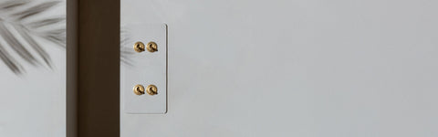 Paintable antique brass switches & sockets