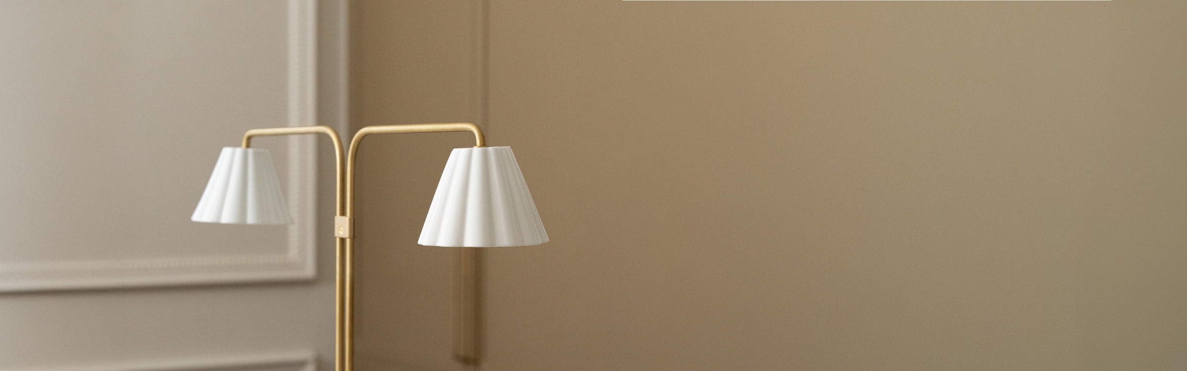 Antique brass table lamps