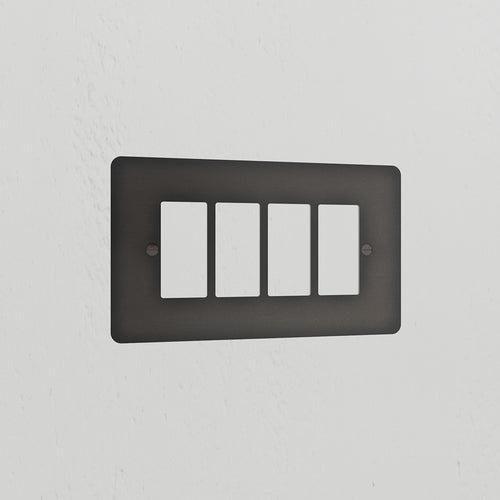 4G Rocker Switch Plate - Bronze