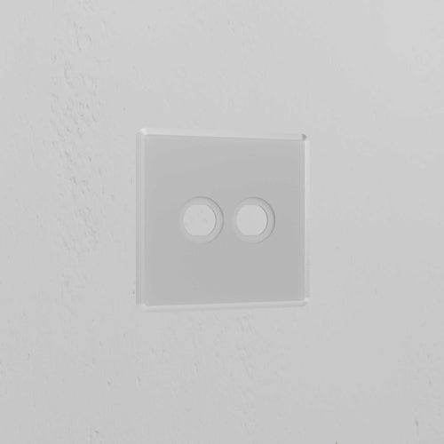 2G Switch Plate - Clear