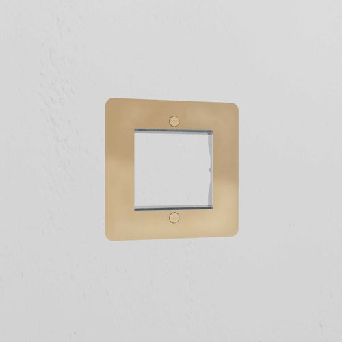 1G 50mm Module Plate - Antique Brass