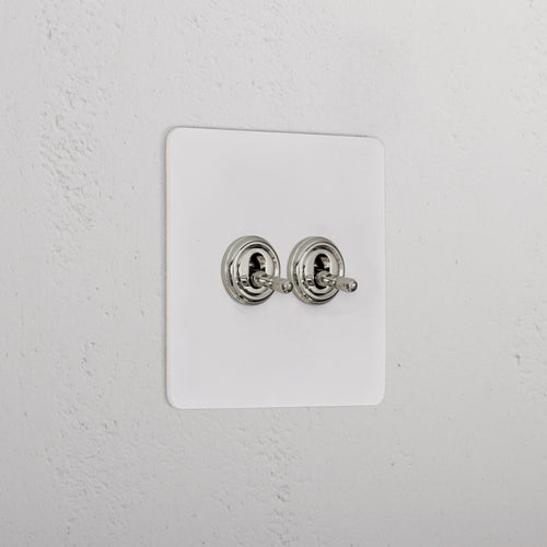 2G Two Way Toggle Switch _ Paintable Polished Nickel