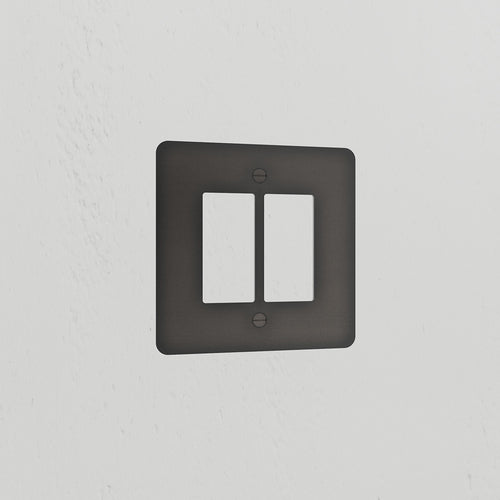 2G Rocker Switch Plate - Bronze