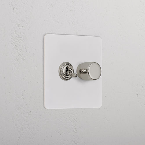 2G Mixed Switch 1T1D _ Paintable Polished Nickel