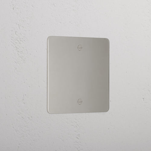 Luxury Polished Nickel 1 Gang Blank Plate