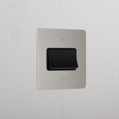 Luxury Polished Nickel Fan Isolator Switch Black