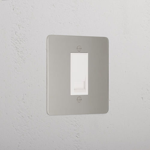 Luxury Polished Nickel Bt Master Socket White