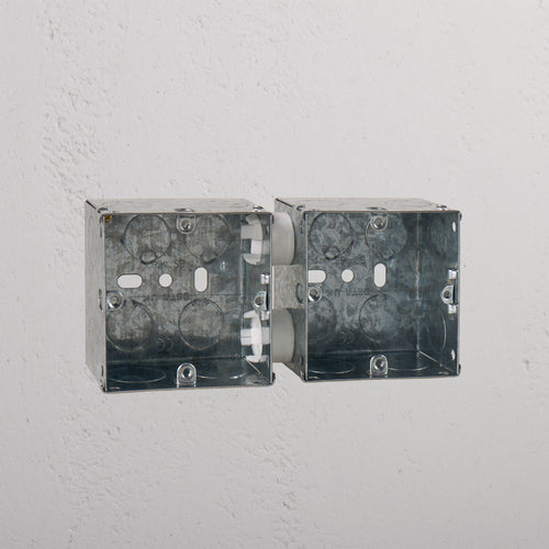 2x Single Metal Back Box