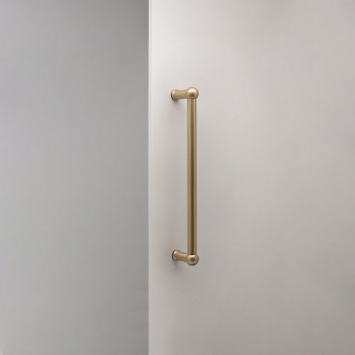 Antique Brass Harper Single Pull Handle 320mm On White Background