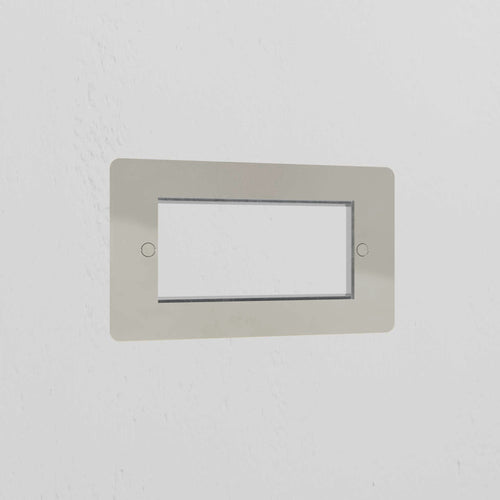 2G 100mm Module Plate - Polished Nickel