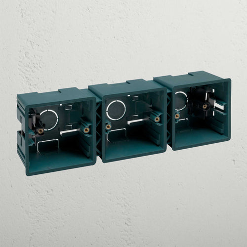 3x Single Plasterboard Back Box