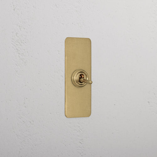 1G Architrave Two Way Toggle Switch - Antique Brass