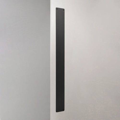 Corston Push Plate In Bronze White Background
