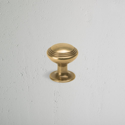Antique Brass Cupboard Furniture Knob - Barlow