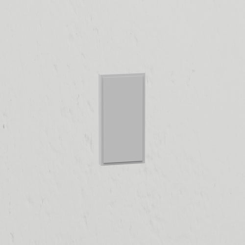 Half Blanking Plate - White