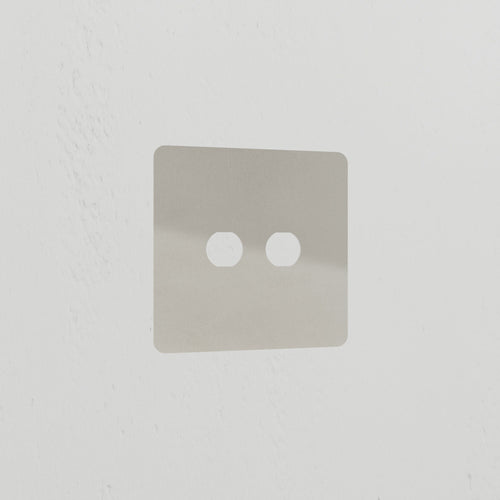2G Switch Plate - Polished Nickel
