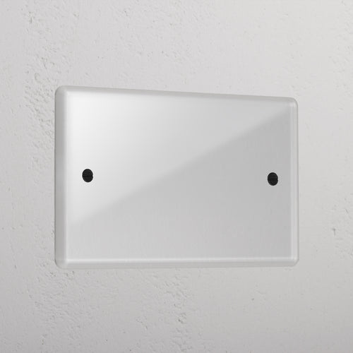 Clear Black 2G Blank Plate On Concrete Wall