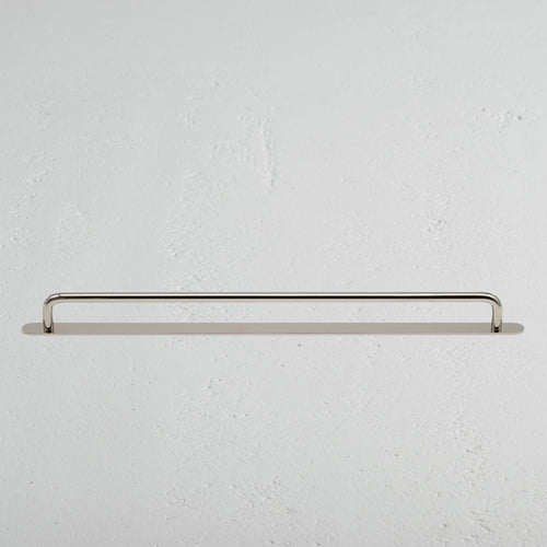Polished Nickel Kilburn Furniture Handle On White Background