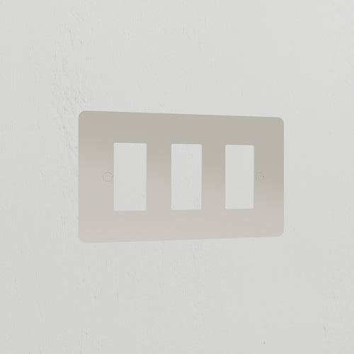 3G Rocker Switch Plate - Polished Nickel