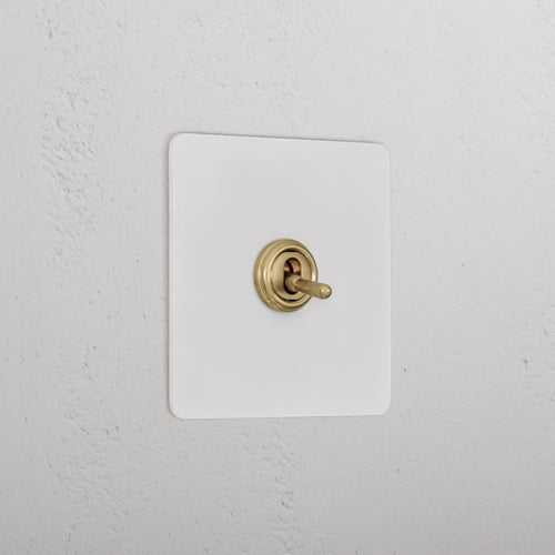 1G Two Way Toggle Switch _ Paintable Antique Brass
