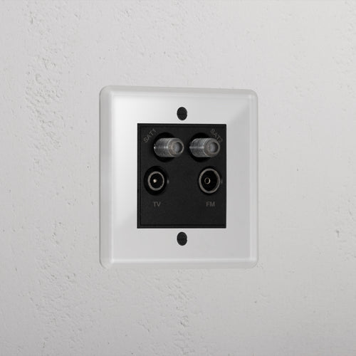 Clear Aerial Luxury Socket Black