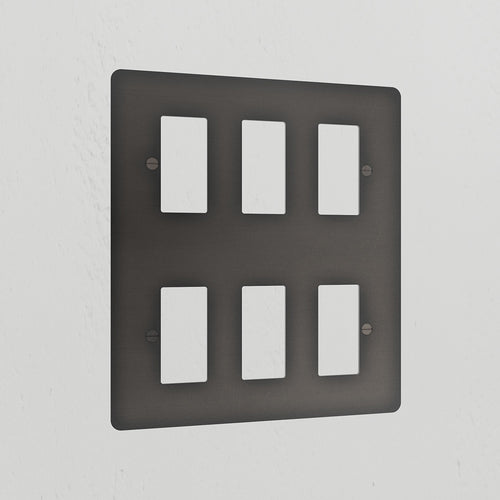 6G Rocker Switch Plate - Bronze