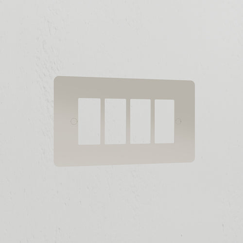 4G Rocker Switch Plate - Polished Nickel