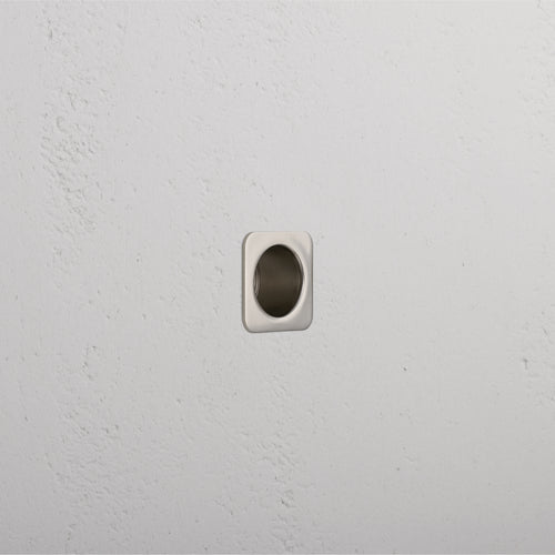 Regent Recessed Edge Pull - Polished Nickel
