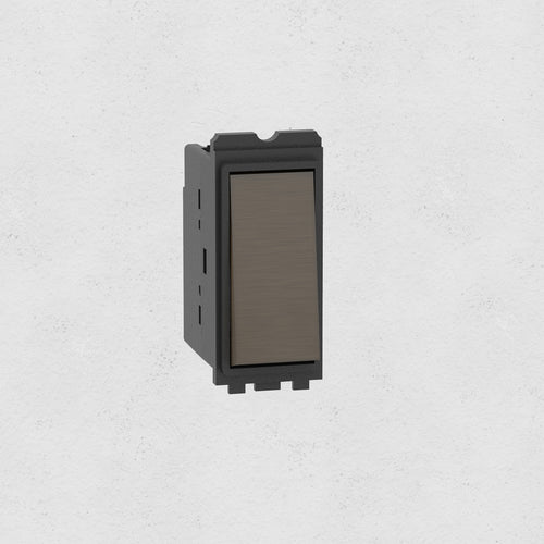 Retractive Rocker Switch - Bronze Black