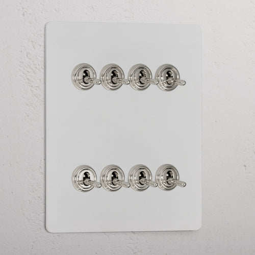8G Two Way Toggle Switch _ Paintable Polished Nickel