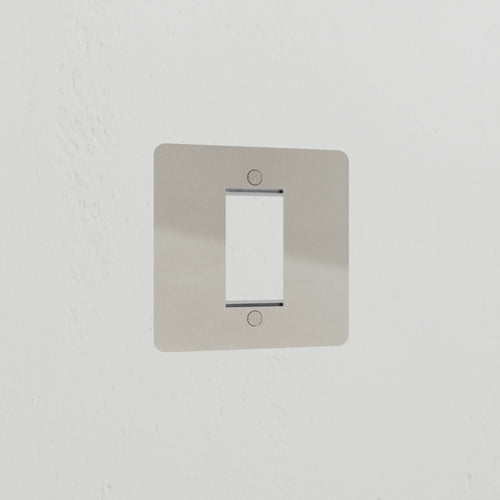 1G 25mm Module Plate - Polished Nickel