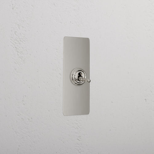 1G Architrave Two Way Toggle Switch - Polished Nickel