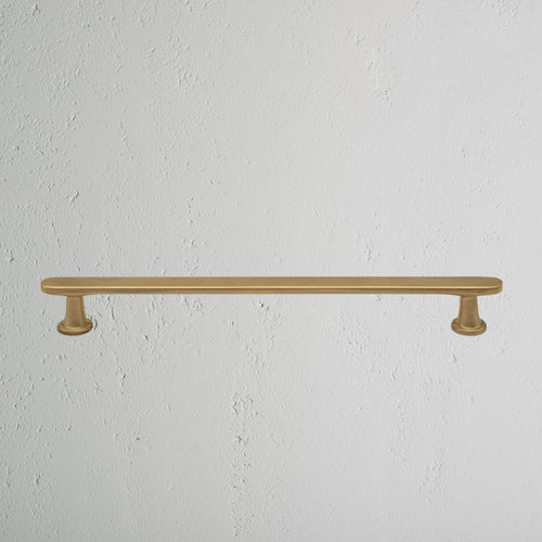 Antique Brass Milliner Furniture Handle On White Background