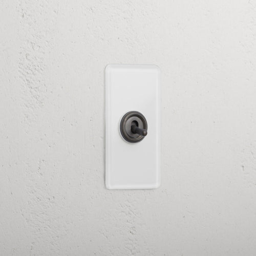 1G Architrave Two Way Toggle Switch - Clear Bronze