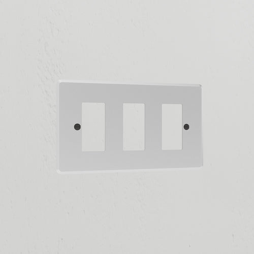 3G Rocker Switch Plate - Clear Black