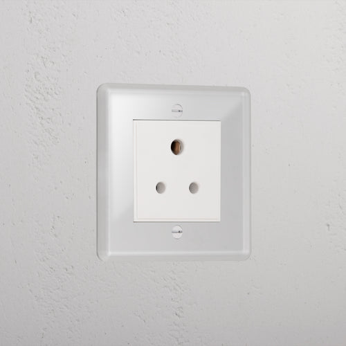 Clear 5A Luxury Light Socket White