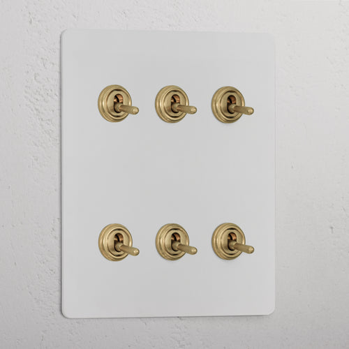6G Two Way Toggle Switch _ Paintable Antique Brass