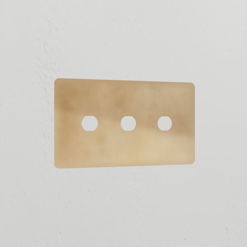 3G Switch Plate - Antique Brass