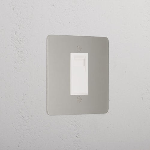 Designer Polished Nickel Bt Slave Socket White