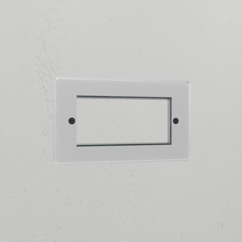 2G 100mm Module Plate - Clear Black