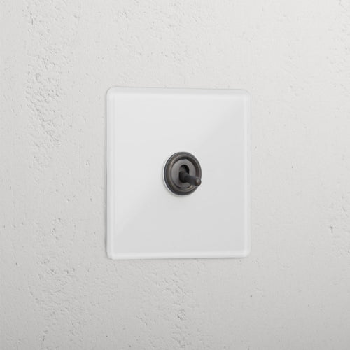 Clear Bronze 1 Gang 2 Way Luxury Light Switch